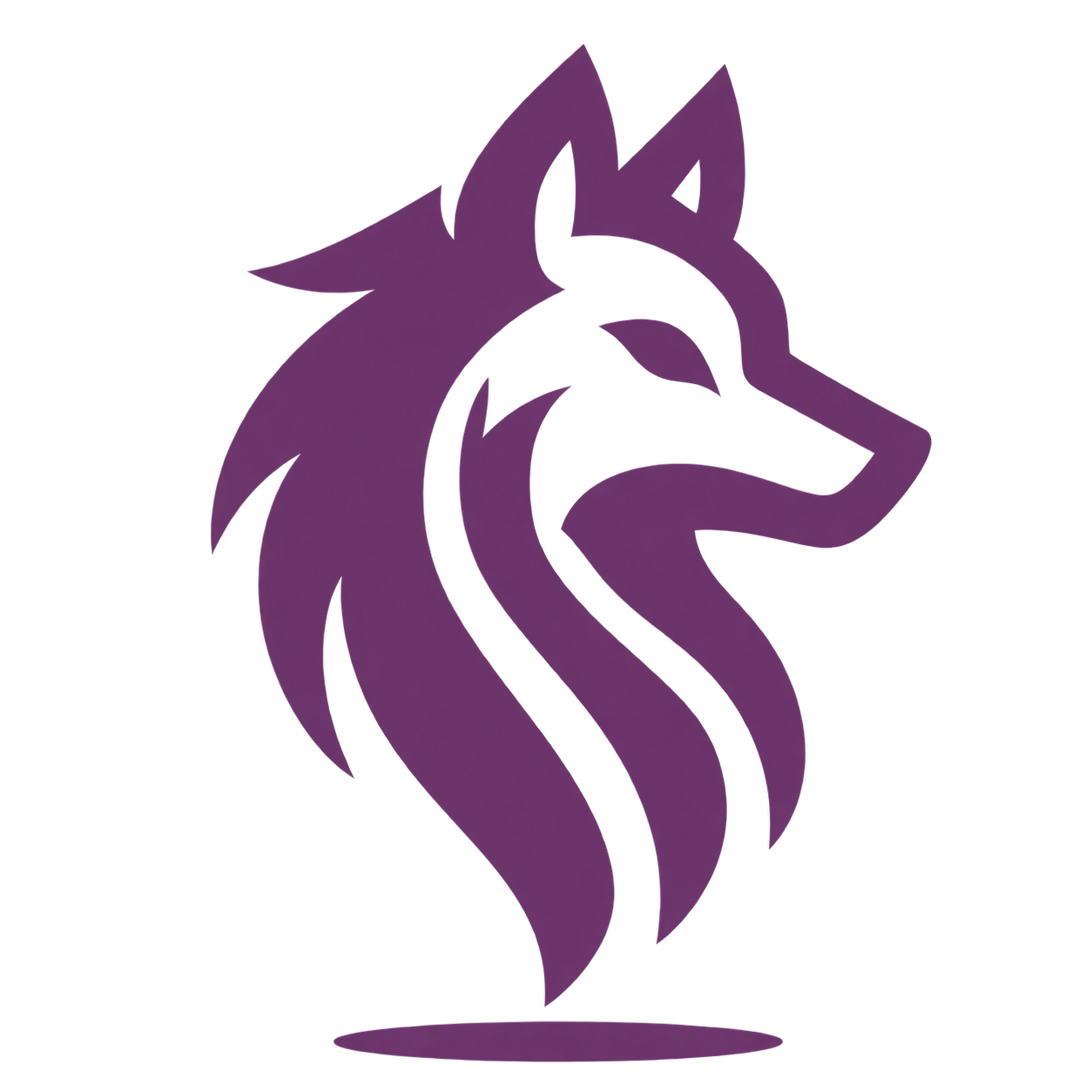 Purple Wolfpack wolf